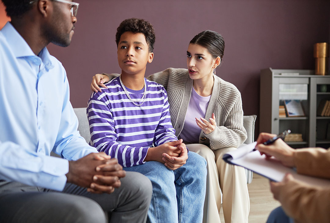 adolescent therapy in a supportive counseling session