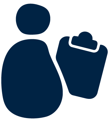 Icon representing evidence-based clinical care