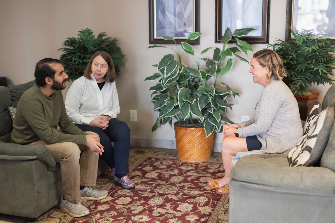 Lighthouse Counseling clinicians in a welcoming Fredericksburg office setting